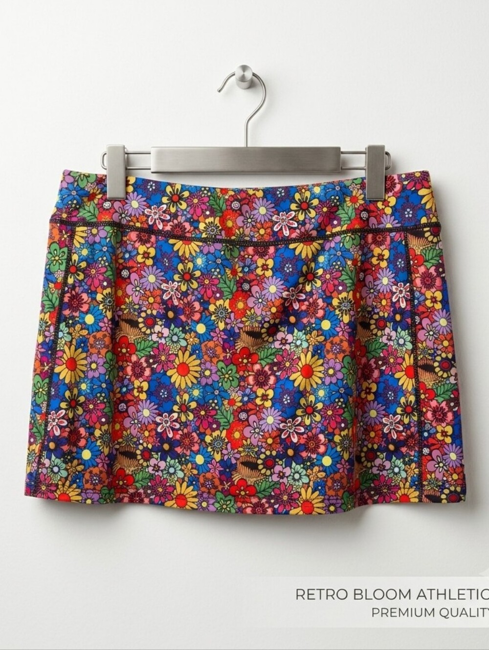 Blevon H Floral Multi-Color A-Line Skirt